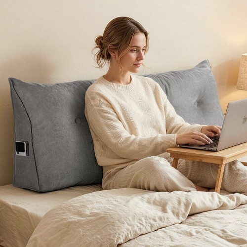 Triangular wedge lumbar pillow - triangular,