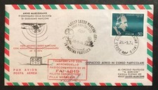 anno marconiano dispaccio aereo posta aerea 1974 firmata Pilla Norberto BU.129