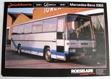 JONCKHEERE Mercedes Benz 0303 Bus Commercial Vehicle Sales Sheet Jubilee P50