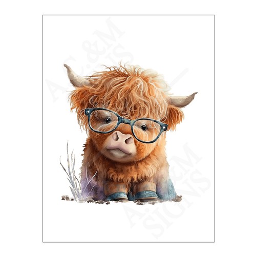 Highland cow wall art metal - highland,