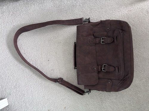 River island brown - brown, leather