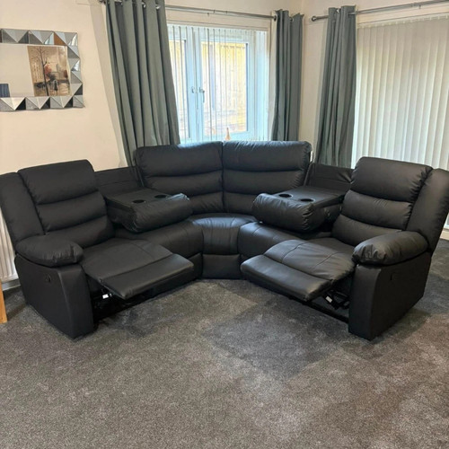Roma seater leather corner - 5,