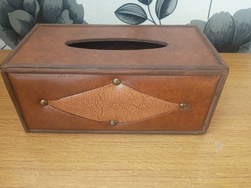Wooden tissue box holder - wooden, for