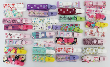 Girls dummy straps clips x2