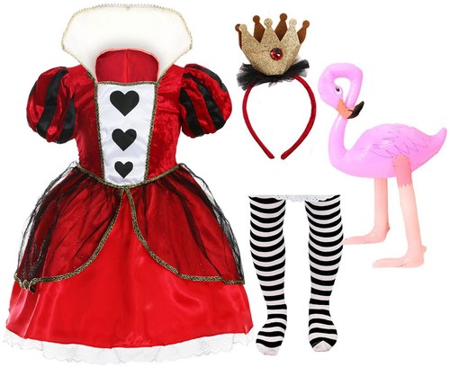 Girls queen hearts costume - queen, of