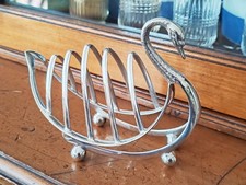 Antique Silver Plated Swan