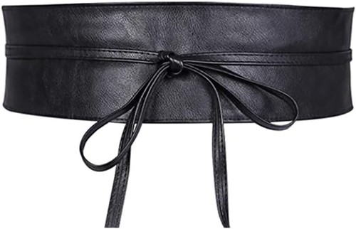 Women leather obi - women,