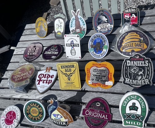 Vintage beer pump clips - vintage,