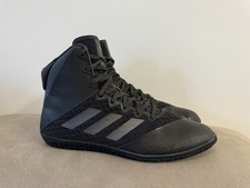 LOVELY ADIDAS MAT WIZARD 4 High Ankle BOXING / WRESTLING Boots Shoes BLACK UK 11