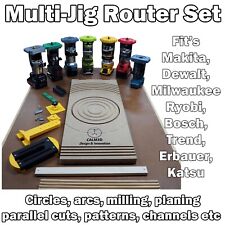 Multi-Jig router set - Makita, Dewalt, Ryobi, Milwaukee, Trend, Katsu, Erbauer