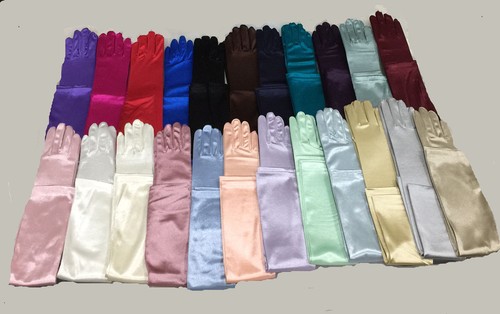 Long stretch satin - satin, dress