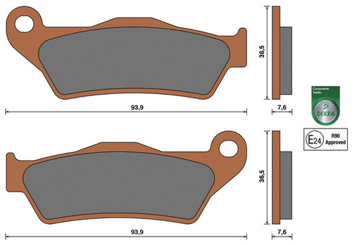 Front brake pads mhr - front, ktm