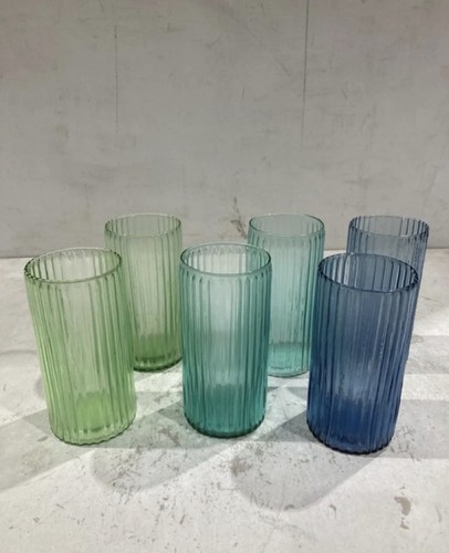 Glass tumblers set 6 - tumblers, of