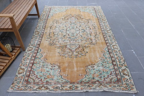 Turkish vintage large rug - turkish,