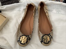 Womens Tory Burch Beige Snake