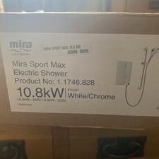 Mira Sport Max Airboost Electric Shower - 10.8kW White & Chrome 1.1746.828