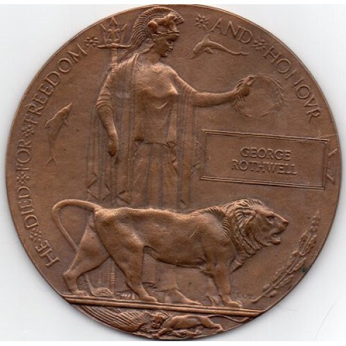 Ww1 death penny plaque - ww1,