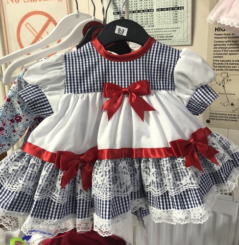 Baby girls navy - baby, checked