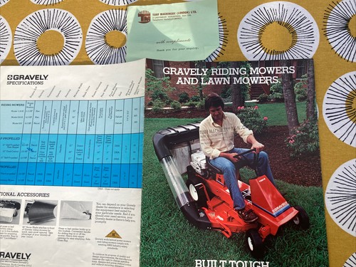 Gravely ride lawn mower - mower, &