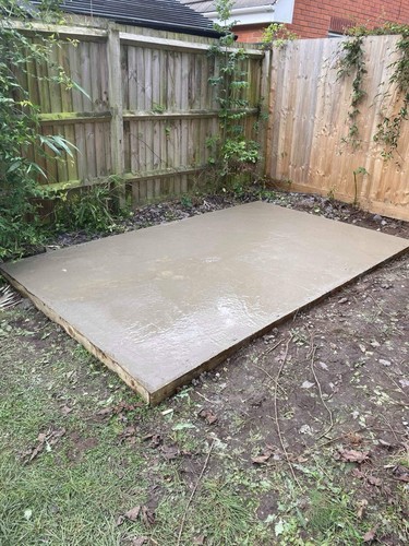 Concrete shed base 8ft - 8ft,