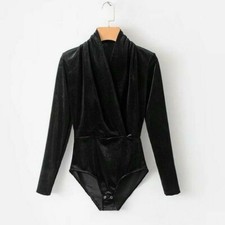 Ladies V Neck Bodysuit Wrap