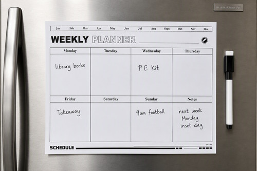 Fridge magnetic whiteboard - fridge,