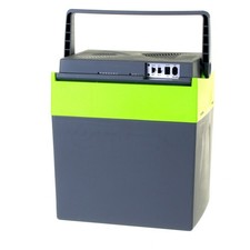 30L PORTABLE COOL BOX ELECTRIC COOLER CAR VAN FRIDGE WITH 12V & 240V ADAPTERS