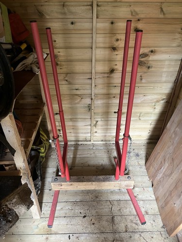 Metal log holder - log, for