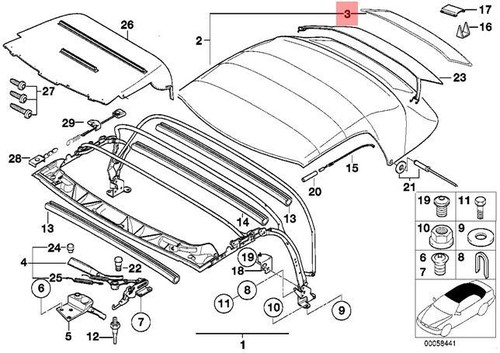 Genuine bmw roadster rear - genuine,