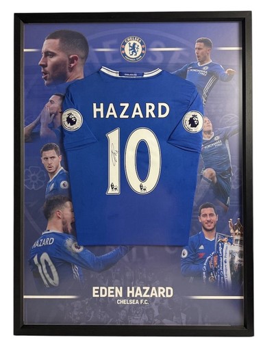 Eden hazard signed framed - signed, &