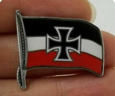 WW2 German Iron Cross Flag Pin Badge  LUFTWAFFE Wehrmacht With Box