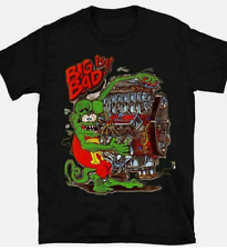 Ed Big Daddy Roth Rat Fink Outrageous Hot Rod Unisex T Shirt Black Cotton Tee