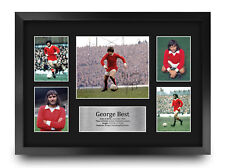George Best Man United Man U Printed Autographed Picture for Football Fan