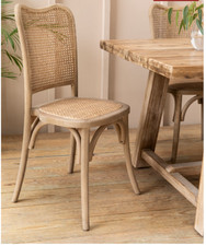 NQP GARDEN TRADING Set Of 2 Fairlight Rattan Dining Chairs Natural Elm XFGO690