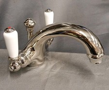 PERRIN & ROWE NICKEL MONO TAP RECLAIMED, FULLY REFURBISHED NEW PULL UP WASTE 