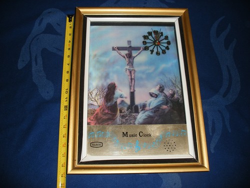 Vintage large eleco jesus wood - vintage,