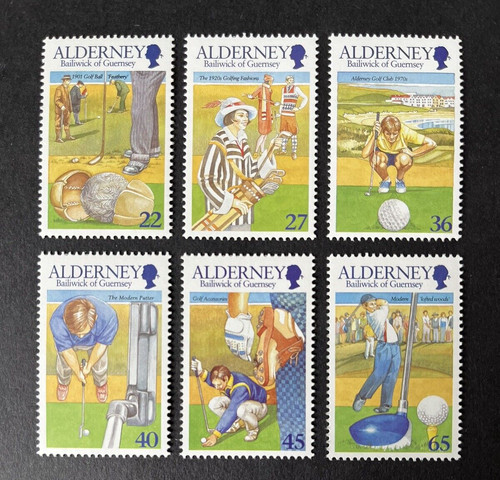 Alderney 2001 mnh - mnh, golf