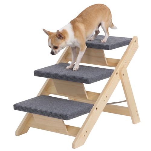 Foldable wooden dog ramp - foldable,