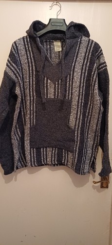 Mexican baja hoodie mens large - baja,