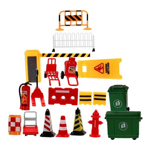 Pcs toy barriers road - 19,