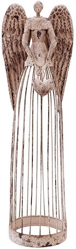 Antiqued metal garden - metal,