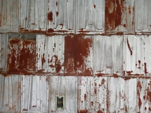 Vintage roof tin - tile, metal