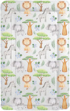 Baby Changing Mat Travel, Table or Wedge Mat - Waterproof - Animal Safari Pastel