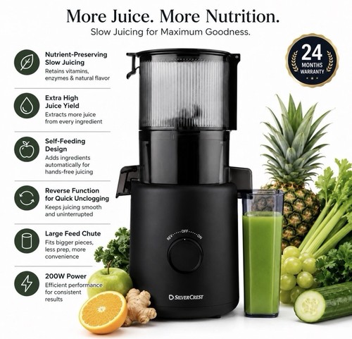 Electric slow juicer cold - slow,
