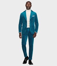 Dan John Men's Teal Velvet