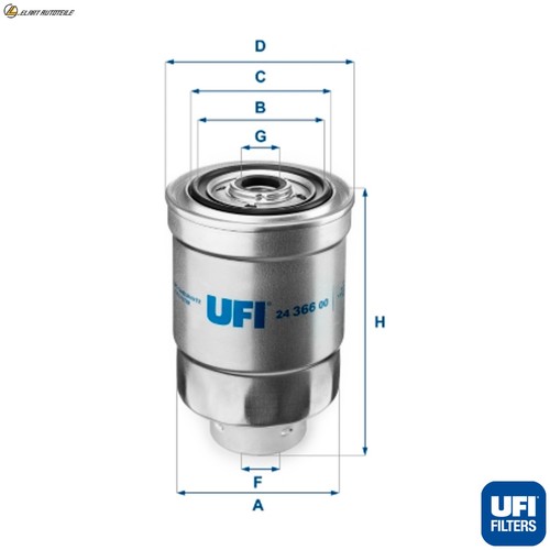 Fuel filter 366 for - 24.366.00,