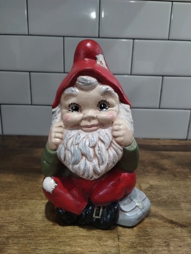 Vintage 70s garden gnome - 70s, hand