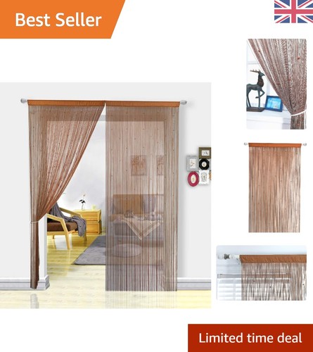 Beaded string door curtain fly - door,