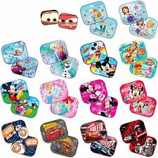 2 x Disney Car Sun Shade UV Baby Children Kids Window Visor Cars Frozen Winnie M