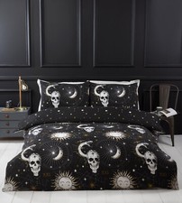 Tarot Skulls Moon Duvet Cover